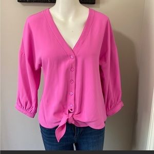 Trina Turk Utopia tie waste Blouse Pink